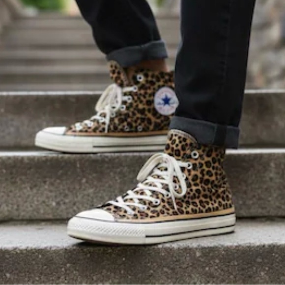 Converse Men’s Animal Print High-Top Sneakers - Picture 2 of 11